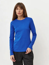 Cotton T-shirt European And American Commuters' Pullover Round-neck Sweater